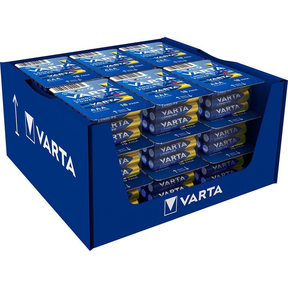 Купить Varta 38613 AAA LR03 1.5V High Energy Щелочная батарея 18 единицы Голубой Blue 7ft.ru в интернет магазине Семь Футов