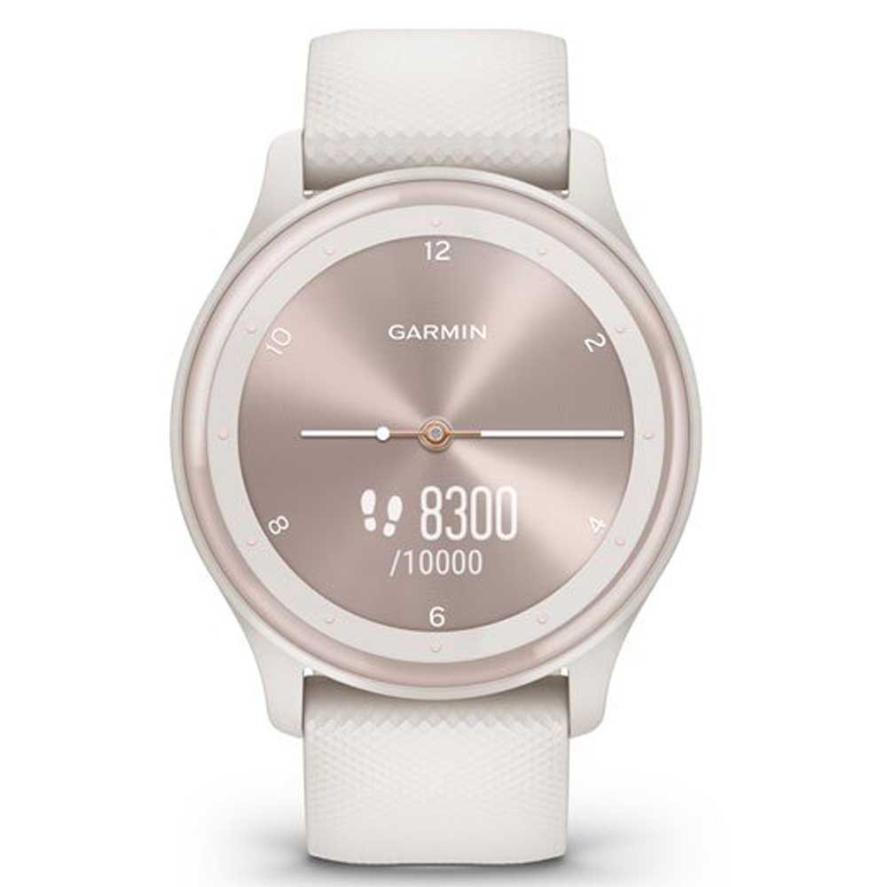 Купить Garmin 010-02566-01 Vívomove® Sport Часы Белая  White / Light Gold 7ft.ru в интернет магазине Семь Футов