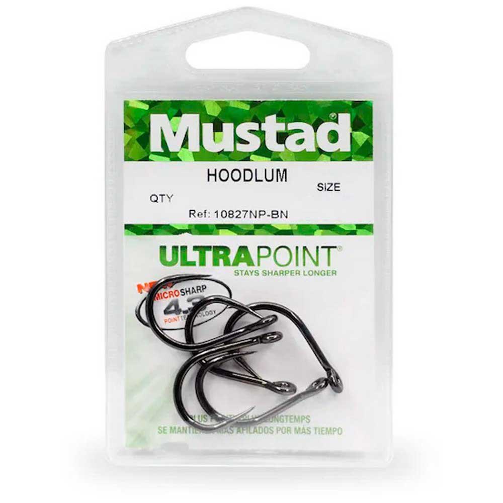 Купить Mustad 10827NP-BN-6/0-U05 Ultrapoint Hoodlum Live Bait Колючий Одноглазый Крючок Черный Black Nickel 6/0  7ft.ru в интернет магазине Семь Футов