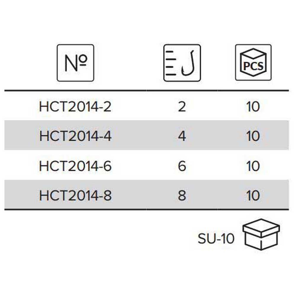 Купить Mikado HCT2014-4 Territory Musa Крючки С Одним Глазком Серебристый Black 4  7ft.ru в интернет магазине Семь Футов