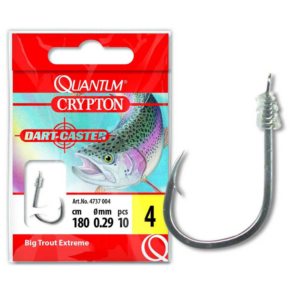 Купить Quantum fishing 4737004 Crypton Big Trout Extreme 0.290 Mm Связанные Крючки Серебристый Black Nickel 4  7ft.ru в интернет магазине Семь Футов