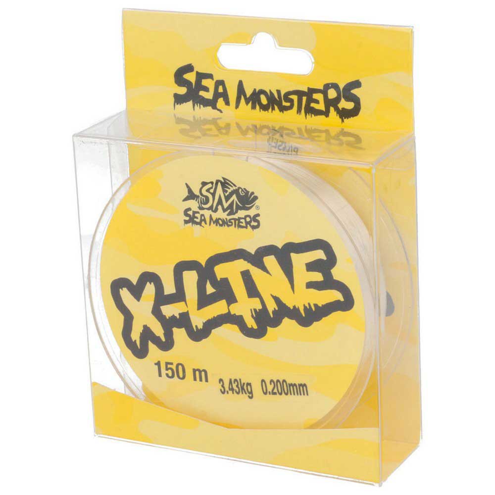Купить Sea monsters SMXL150181 X-Line 150 M Мононить Бесцветный Clear 0.181 mm  7ft.ru в интернет магазине Семь Футов