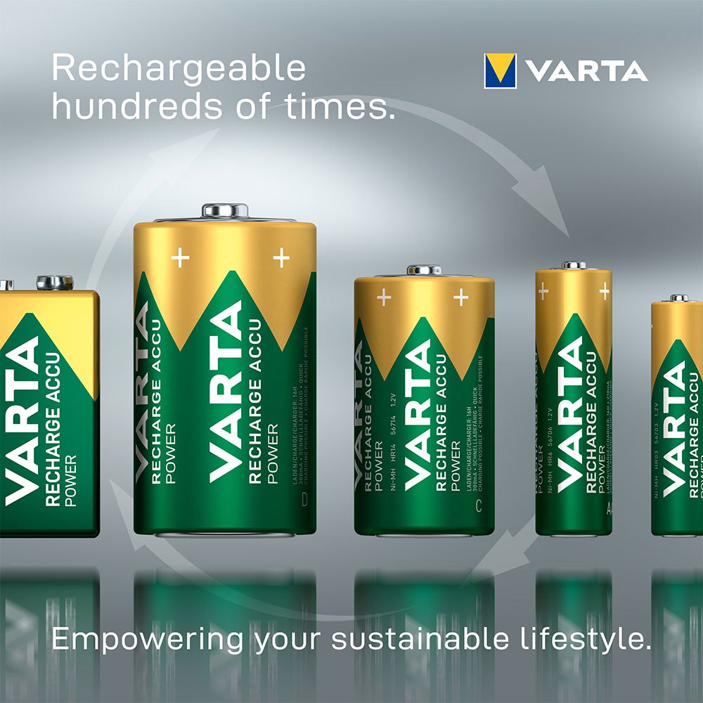 Купить Varta 38652 Аккумуляторная батарея Accu Power 9V 6LP3146 200mAh Зеленый Green / Silver 7ft.ru в интернет магазине Семь Футов