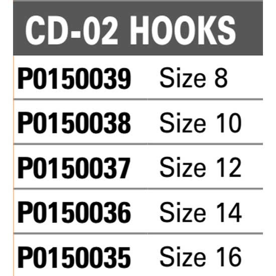 Купить C-Drome P0150039 CD-02 Зубчатый Крюк Серый  Black Nickel 8  7ft.ru в интернет магазине Семь Футов