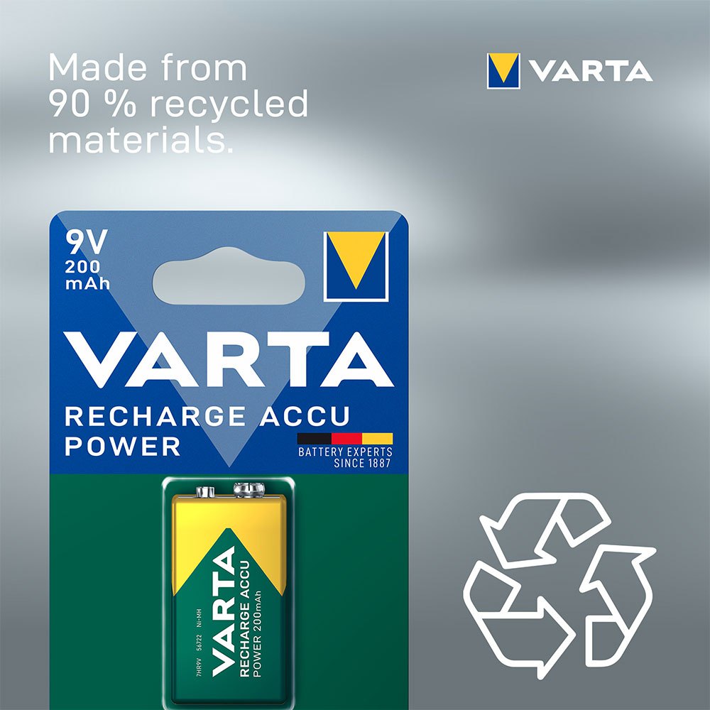 Купить Varta 38659 E Ready2Use NiMH 9V-Block 200mAh 1 E Ready2Use NiMH 9V-Block 200mAh Аккумуляторы Зеленый Green 7ft.ru в интернет магазине Семь Футов