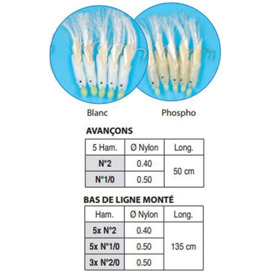 Купить Flashmer AVL20PH Alevins Ligne Рыболовное Перо 3 крючки Белая Phospho 2/0  7ft.ru в интернет магазине Семь Футов