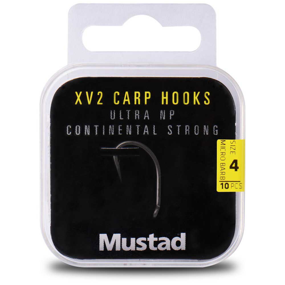 Купить Mustad 60552NP-TX-2-Y10 Ultrapoint Carp Xv2 Continental Strong Колючий Одноглазый Крючок Золотистый TitanX 2 | Семь футов в интернет магазине Семь Футов