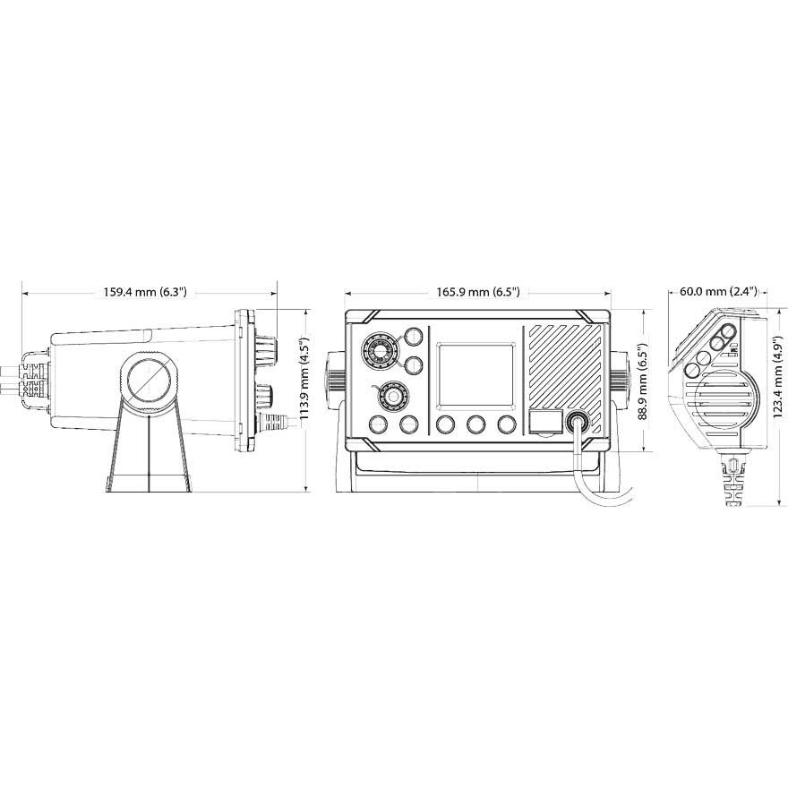 Купить B&G 000-14492-001 V20S Радио станция Черный  Black 7ft.ru в интернет магазине Семь Футов