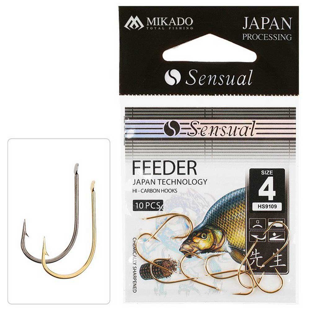 Купить Mikado HS9109-1B Sensual Feeder 9109 Зубчатый Крюк Серебристый Black Nickel 1  7ft.ru в интернет магазине Семь Футов