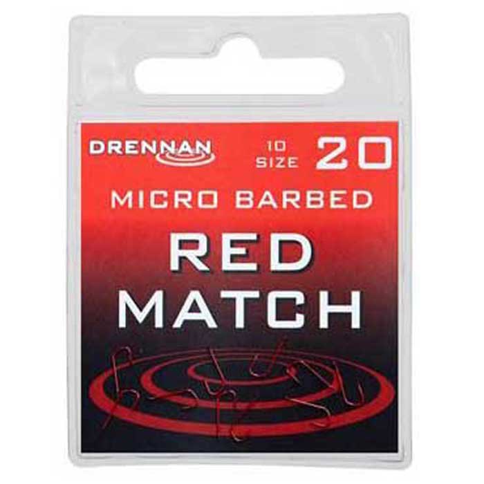 Купить Drennan HSRM018 Match Зубчатый Крюк Красный  Red 18  7ft.ru в интернет магазине Семь Футов