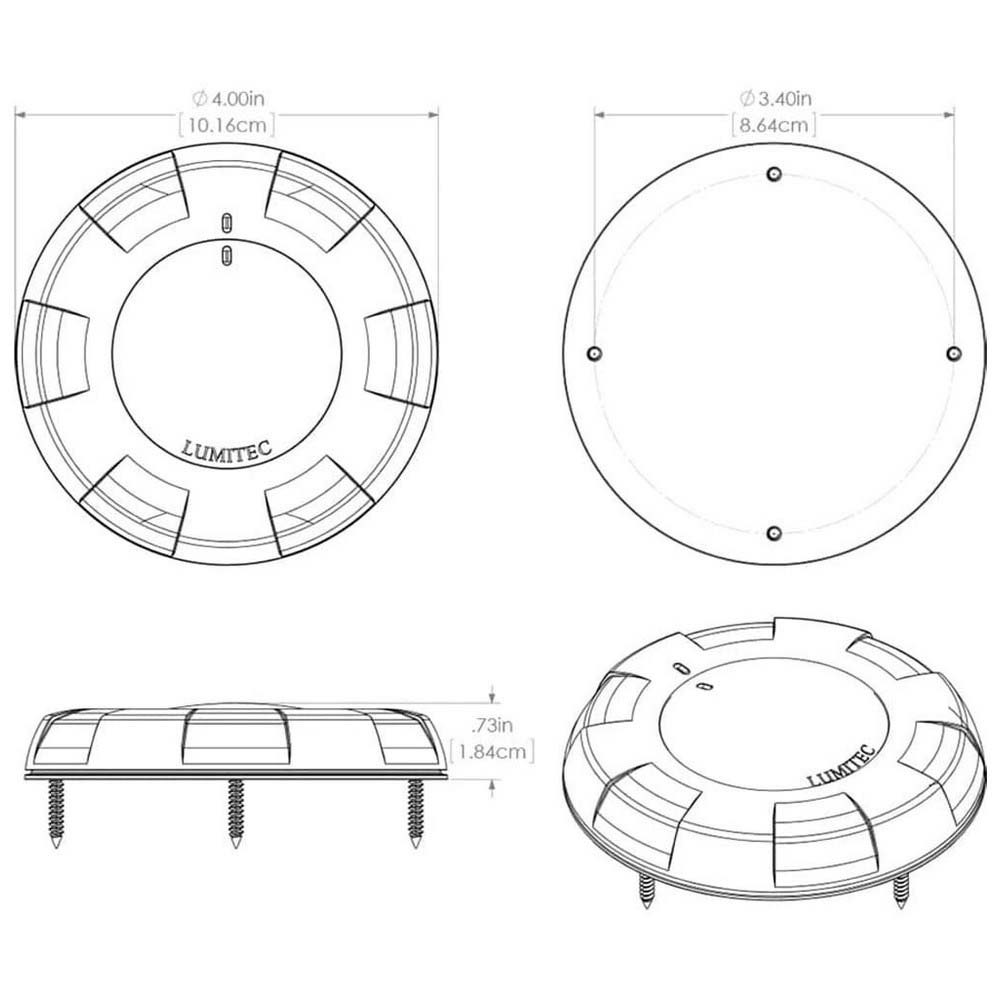 Купить Lumitec 451-101076 Aurora Белый/красный светодиод с регулируемой яркостью Белая White 290 mAh 12V  7ft.ru в интернет магазине Семь Футов