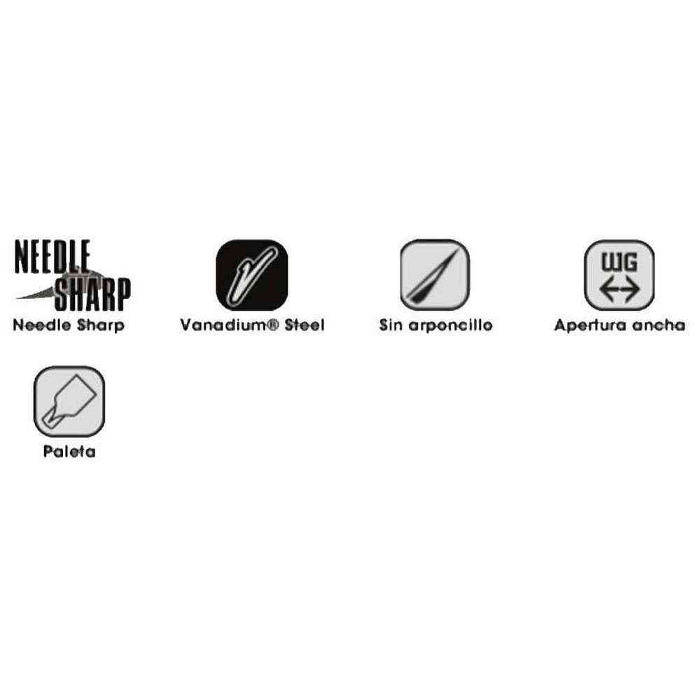 Купить VMC 31VM7005-BN0016D6 7005 Зубчатый Крюк Серый  Black Nickel 16  7ft.ru в интернет магазине Семь Футов