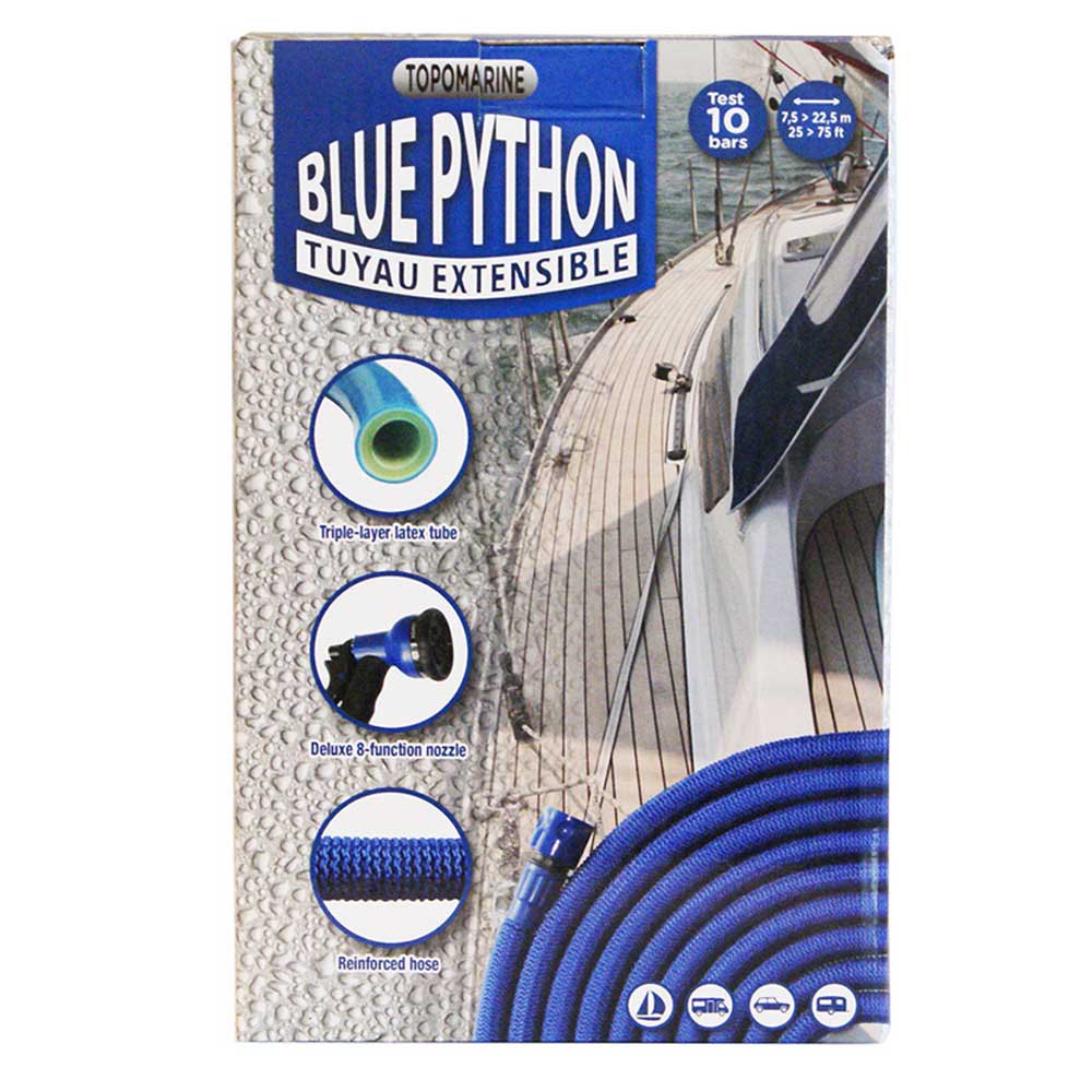 Купить Эластичный водяной шланг с пистолетом Blue Python Plastimo 2500080 7.5-22.5м синий 7ft.ru в интернет магазине Семь Футов