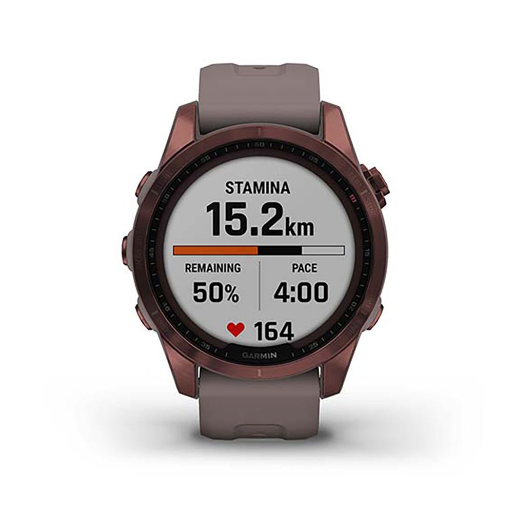 Купить Garmin 010-02539-29 Fenix 7S Sapphire Solar Часы Коричневый Dark Bronze Titanium / Shale Gray 7ft.ru в интернет магазине Семь Футов