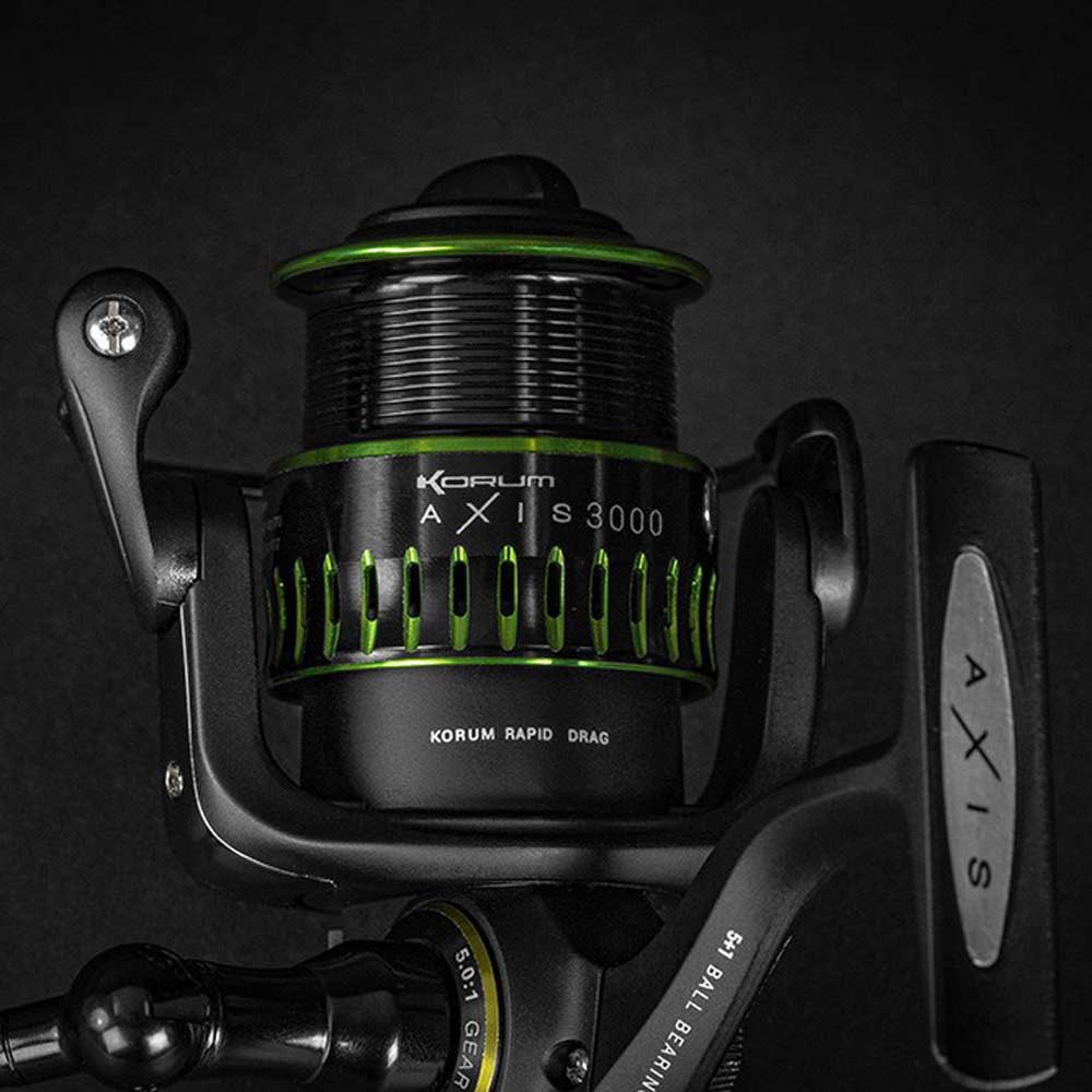 Купить Korum K0340003 Axis Катушка Для Рыбалки На Карпа Черный Black / Green 3000  7ft.ru в интернет магазине Семь Футов