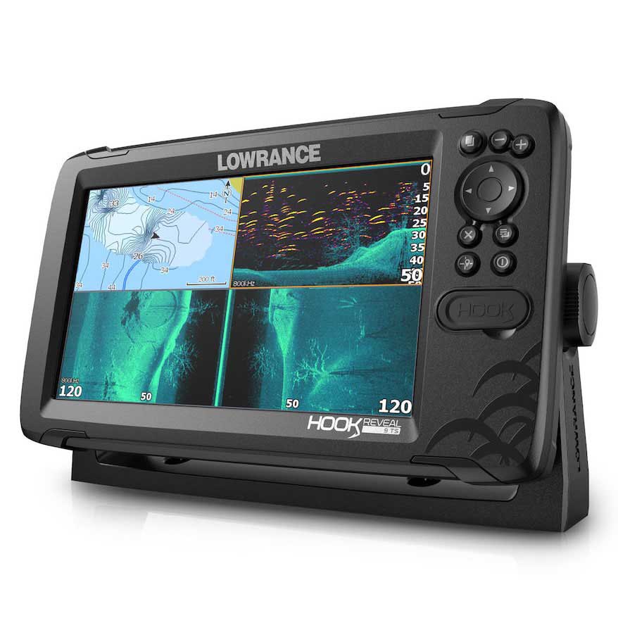 Купить Lowrance 000-15531-001 Hook Reveal 9 TripleShot ROW С преобразователем и базовой картой мира Черный Black 7ft.ru в интернет магазине Семь Футов