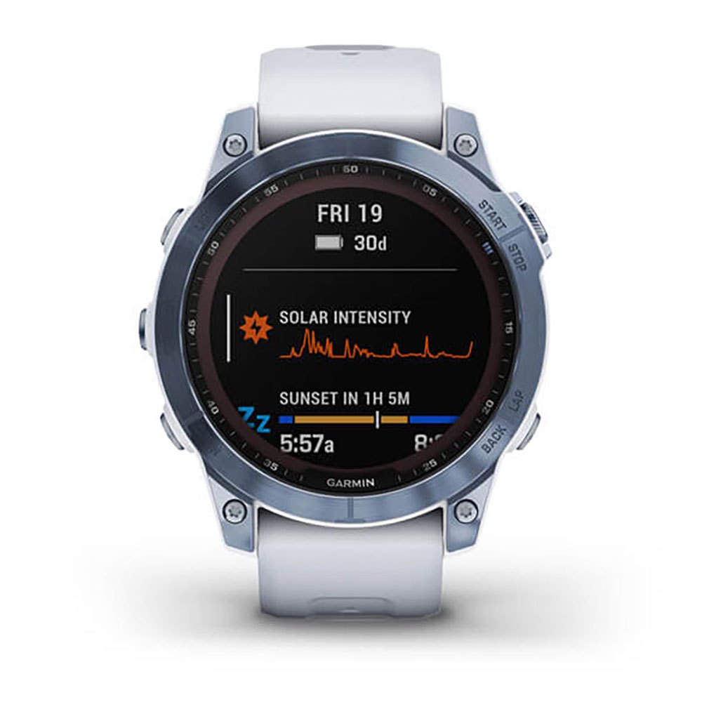 Купить Garmin 010-02540-25 Fenix 7 Sapphire Solar Часы Белая  Mineral Blue Titanium / Whitestone 7ft.ru в интернет магазине Семь Футов