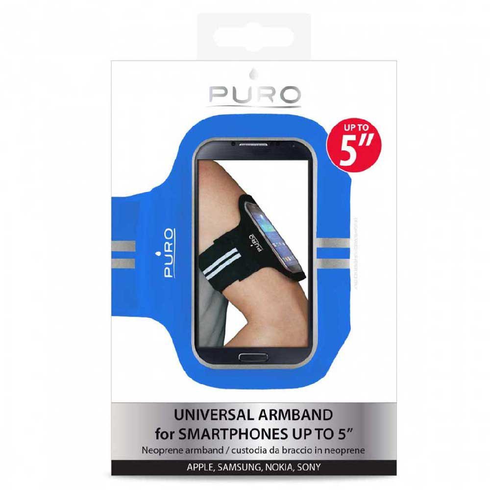 Купить Puro PUFB014 Universal Sport Armband Голубой  Blue 4-5 Inches  7ft.ru в интернет магазине Семь Футов