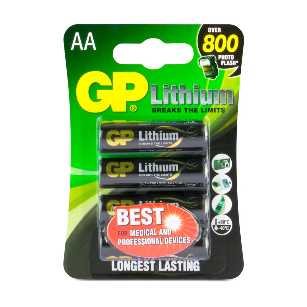 Купить Gp batteries 07015LF-C4 Литий Mignon 1.5V AA 07015LF-C Аккумуляторы Черный Black 7ft.ru в интернет магазине Семь Футов