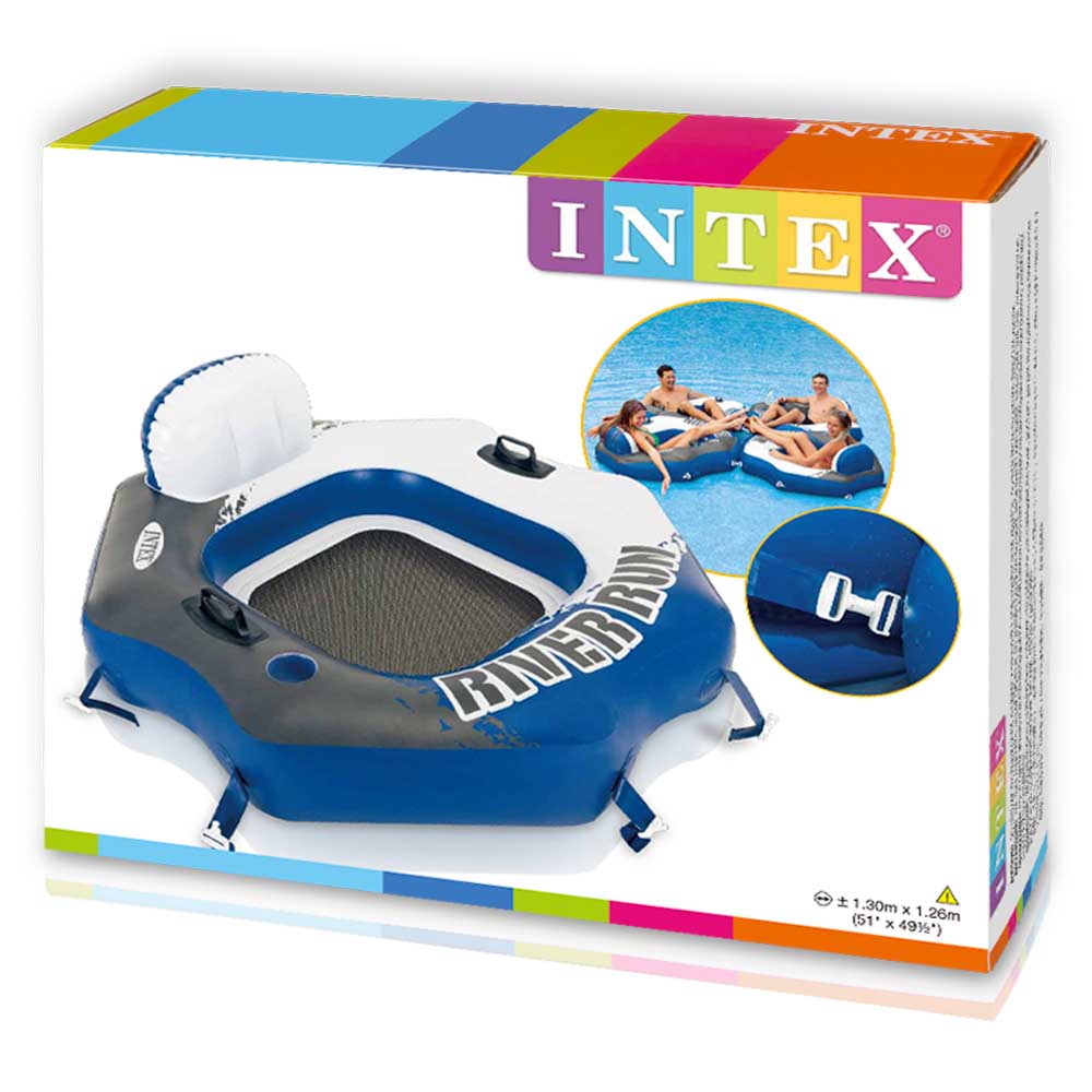 Купить Intex 58854 River Run Буксируемый Голубой  Blue 130 x 126 cm  7ft.ru в интернет магазине Семь Футов