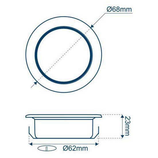 Купить Talamex 13459100 LED Interior 65 mm Серый  Grey 7ft.ru в интернет магазине Семь Футов