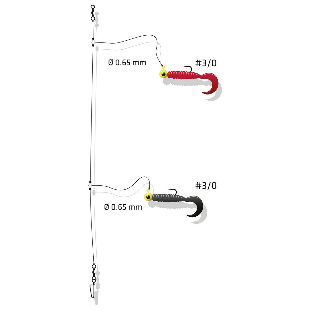 Купить Zebco 4262003 Z-Sea Twin Rotation Мягкая Приманка Для Троллинга 3 Красный 7ft.ru в интернет магазине Семь Футов