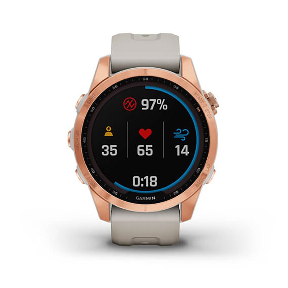 Купить Garmin 010-02539-11 Fenix 7S Solar Часы Бежевый  Rose Gold / Light Sand 7ft.ru в интернет магазине Семь Футов