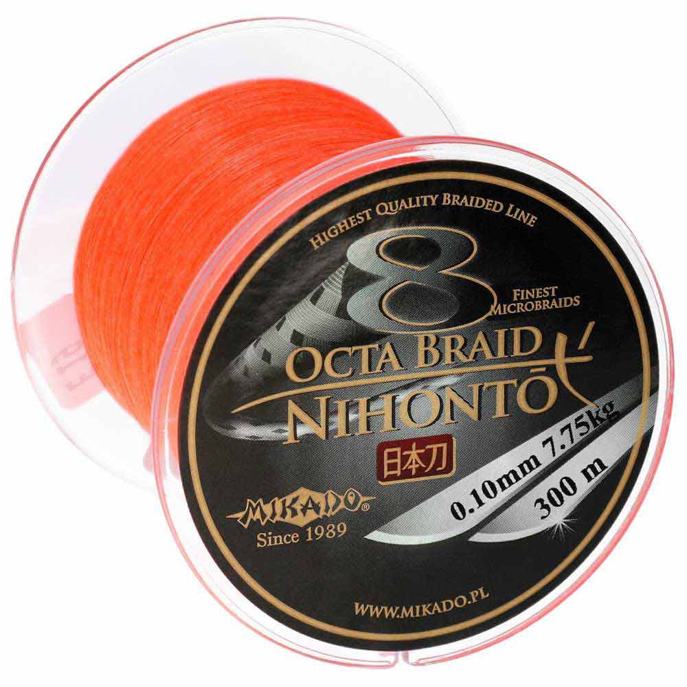 Купить Mikado Z25O-030 Nihonto Octa Плетеная леска 300 м Оранжевый Orange 0.300 mm  7ft.ru в интернет магазине Семь Футов