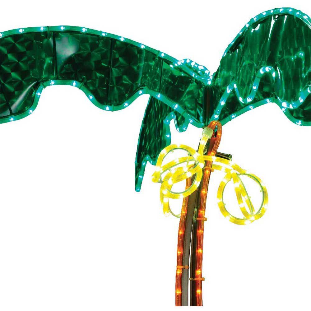 Купить Mings mark inc 672-8080121 Кокосовая пальма декоративная Led Свет Зеленый Green 12.7 cm  7ft.ru в интернет магазине Семь Футов