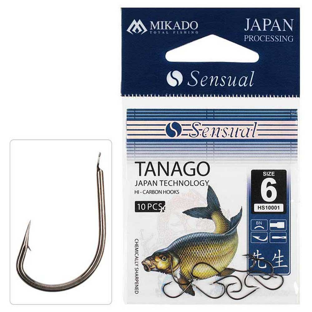 Купить Mikado HS10001-10B Sensual Tanago Зубчатый Крюк Серебристый Black Nickel 10  7ft.ru в интернет магазине Семь Футов