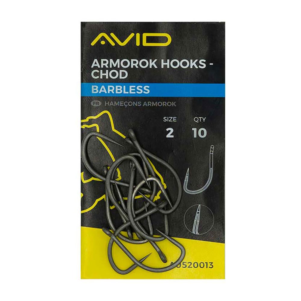 Купить Avid carp A0520014 Armorok Chod Barbless Крюк Черный  Black Nickel 4  7ft.ru в интернет магазине Семь Футов