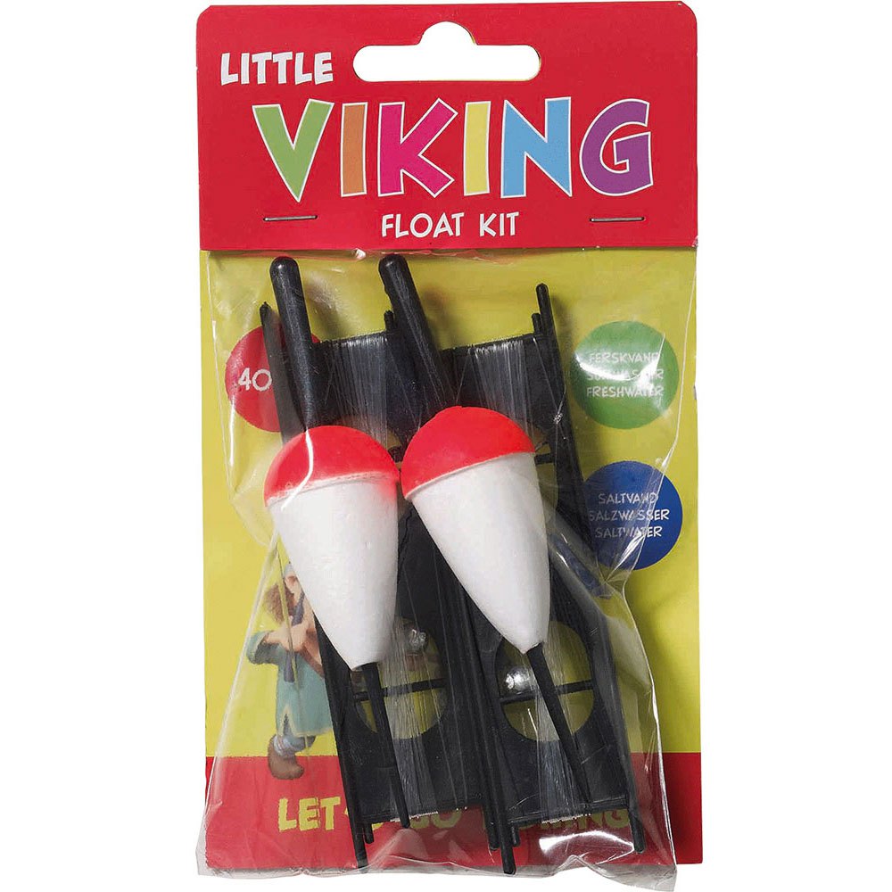 Купить Kinetic D253-228-071 Little Viking Поплавковый комплект Белая Black / White / Red 40 mm  7ft.ru в интернет магазине Семь Футов