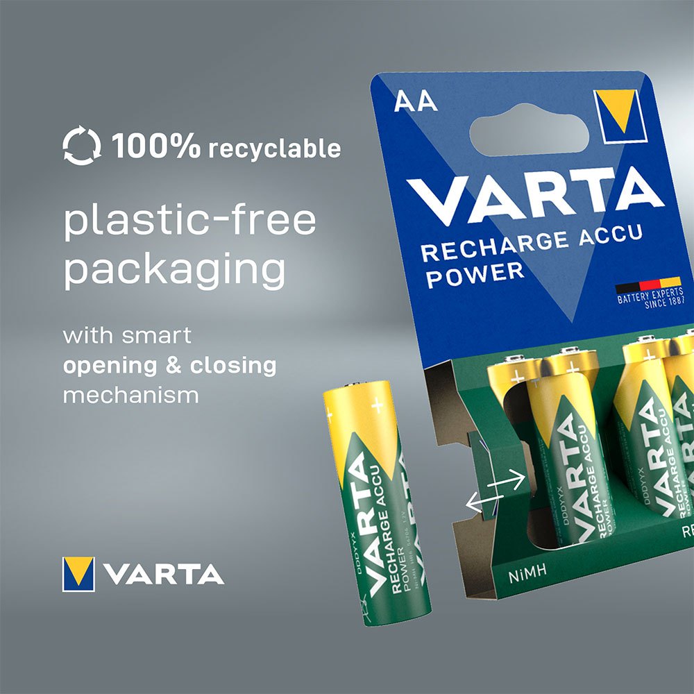 Купить Varta 38657 AA NiMH 2600mAh Mignon 1x4 AA NiMH 2600mAh Mignon Аккумуляторы Зеленый Green 7ft.ru в интернет магазине Семь Футов