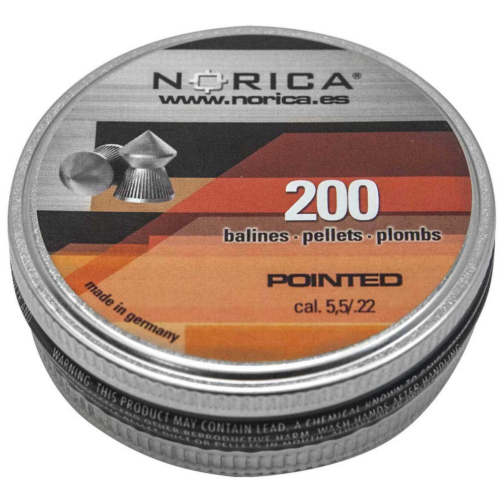 Купить Norica 196.00.007 Pointed 200 единицы измерения Черный Black 5.5 mm  7ft.ru в интернет магазине Семь Футов