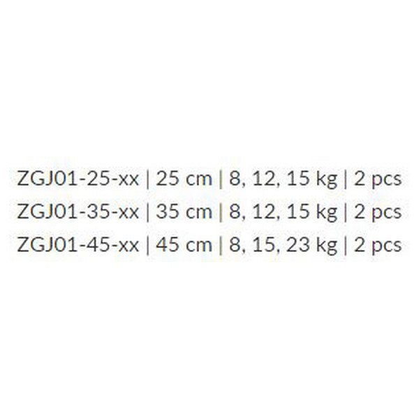 Купить Mikado ZGJ01-25-8 Fluorocarbon Jaws Лидер 25 см Бесцветный Grey 8 kg  7ft.ru в интернет магазине Семь Футов