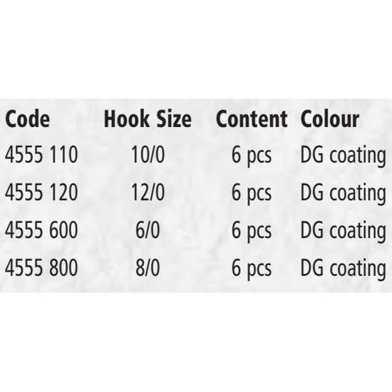 Купить Black cat 4555600 Mega Крюк Серый  DG coating 6/0 | Семь футов в интернет магазине Семь Футов