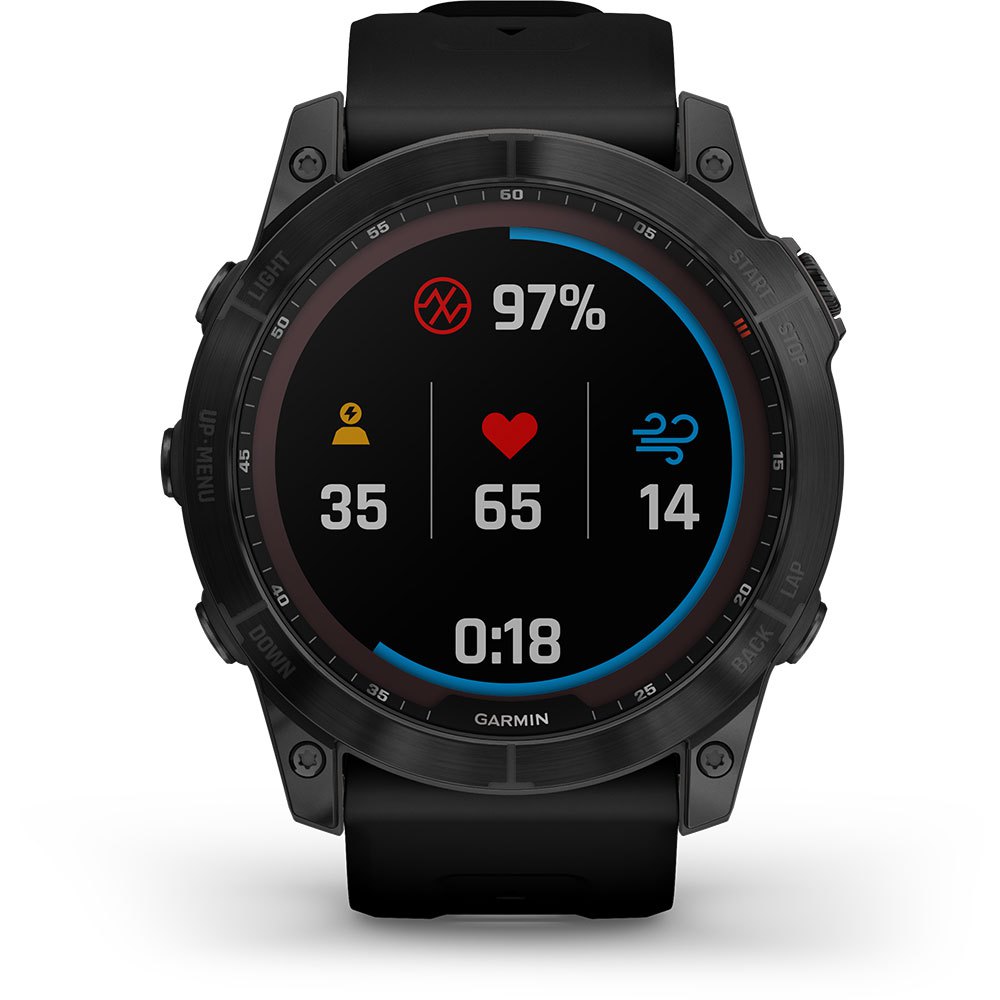 Купить Garmin 010-02541-23 Fenix 7X Sapphire Solar Часы Черный  Black DLC Titanium / Black 7ft.ru в интернет магазине Семь Футов