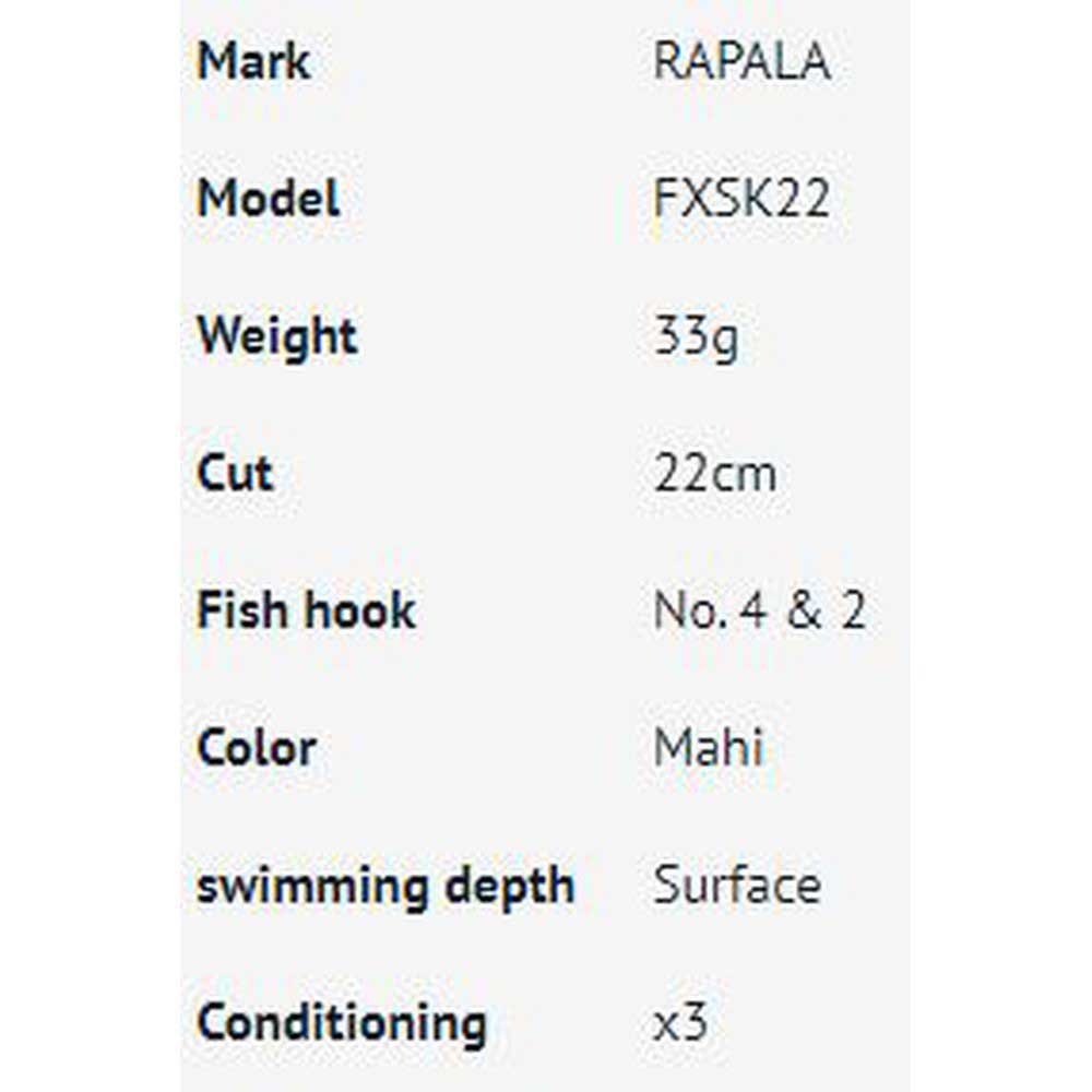 Купить Rapala RA5822335 Flash-X Skitter Приманка Topwater 220 mm 33g Многоцветный HDHPU 7ft.ru в интернет магазине Семь Футов