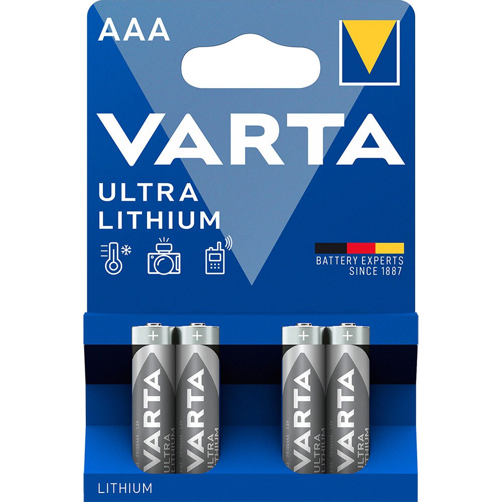 Купить Varta 38564 Ультра Литий Micro AAA LR03 Аккумуляторы Серебристый Silver 7ft.ru в интернет магазине Семь Футов