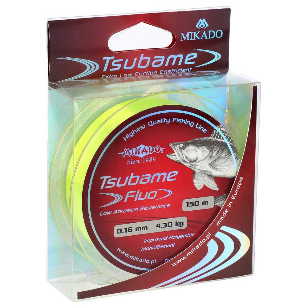 Купить Mikado ZTY-022 Tsubame Fluo Мононить 150 м Желтый Fluo Yellow 0.220 mm  7ft.ru в интернет магазине Семь Футов