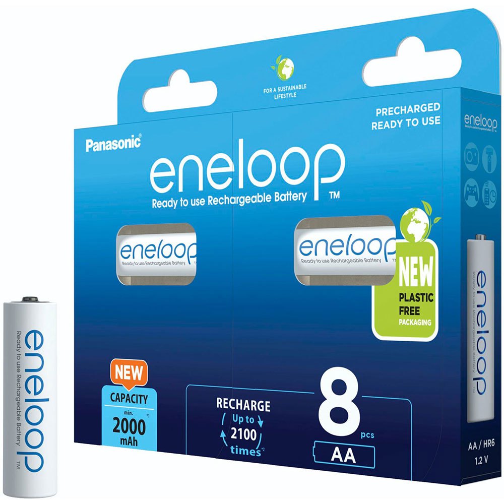 Купить Eneloop BK-3MCDE/8BE Аккумуляторная батарея 2000mAh 8 единицы измерения Серебристый Silver 7ft.ru в интернет магазине Семь Футов