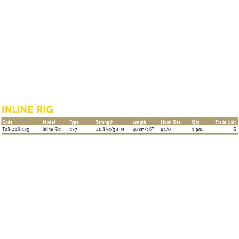 Купить Westin T28-408-129 Inline Rig Крюк Серебристый  Steel 1/0  7ft.ru в интернет магазине Семь Футов