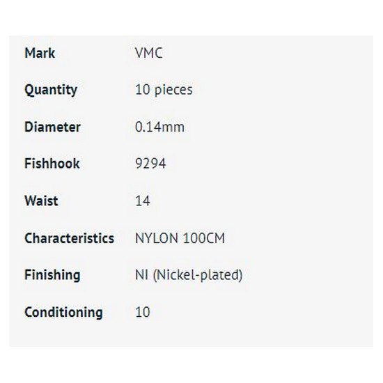 Купить VMC 1929410 Feeder Связанные Крючки Черный  Nickel 10  7ft.ru в интернет магазине Семь Футов