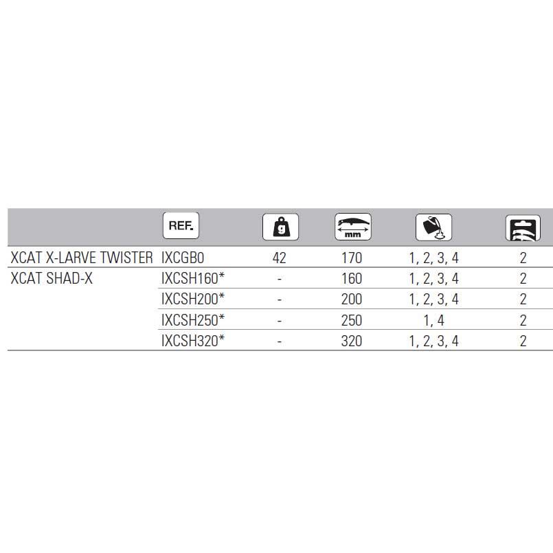 Купить X-Cat IXCSH2003 Shad X 200 Mm 2 Единицы Многоцветный 03 7ft.ru в интернет магазине Семь Футов