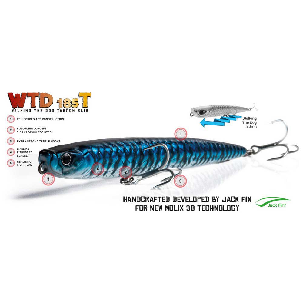 Купить Molix WTD185TS-200 WTD T Slim 185 Mm 34g Многоцветный  200 MX Wahoo 7ft.ru в интернет магазине Семь Футов