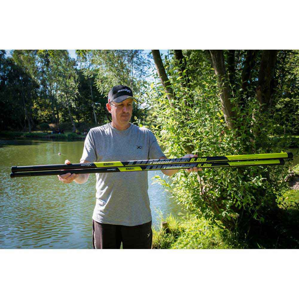 Купить Matrix fishing GPO196 Torque Carp Полюс Стержень Серебристый Black 6.00 m  7ft.ru в интернет магазине Семь Футов