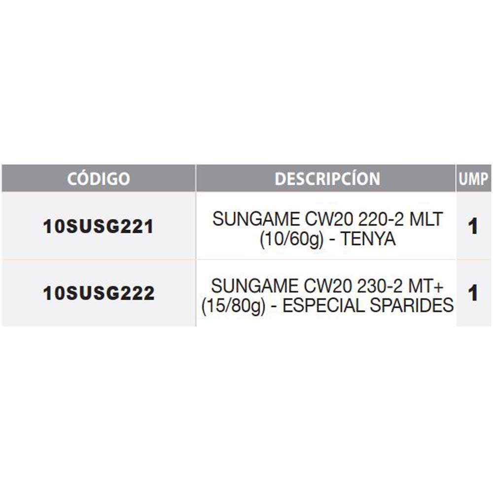 Купить Sunset 10SUSG222 Sungame CW20 Спиннинговая Удочка Голубой 2.30 m  7ft.ru в интернет магазине Семь Футов