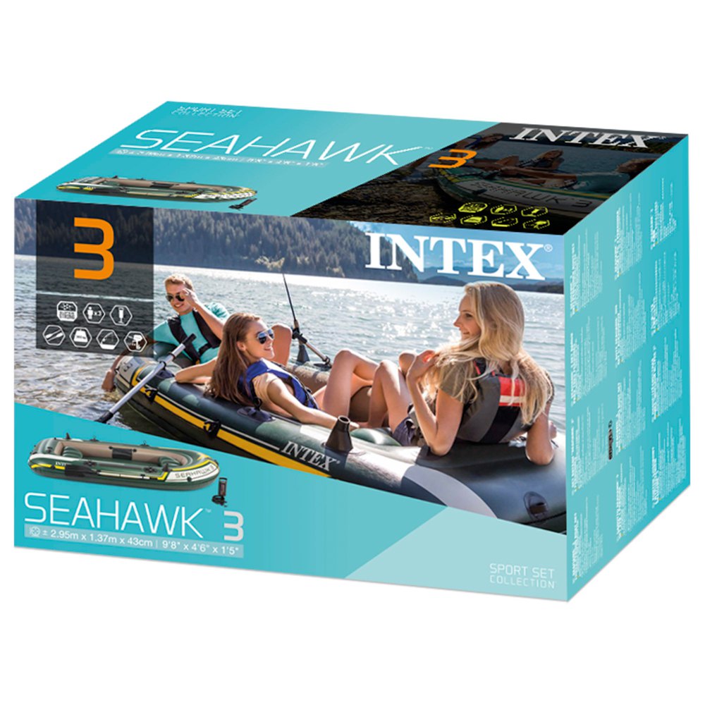 Купить Intex 68380 Seahawk 3 Надувная лодка Зеленый Green / Yellow 7ft.ru в интернет магазине Семь Футов