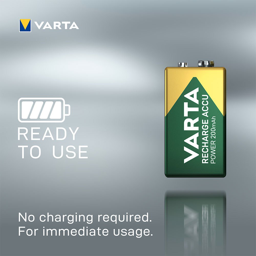 Купить Varta 38652 Аккумуляторная батарея Accu Power 9V 6LP3146 200mAh Зеленый Green / Silver 7ft.ru в интернет магазине Семь Футов