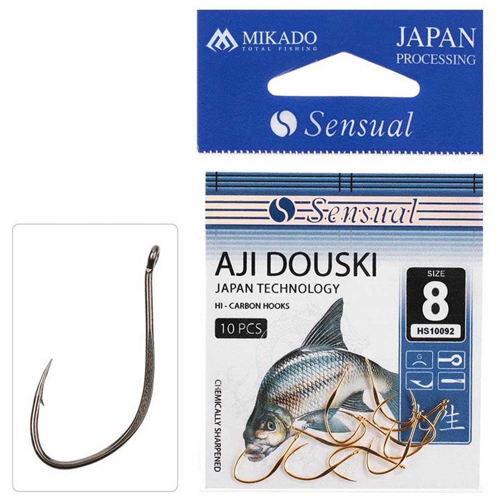 Купить Mikado HS10092-8B Sensual Aji Douski Крючки С Одним Глазком Серебристый Black Nickel 8  7ft.ru в интернет магазине Семь Футов